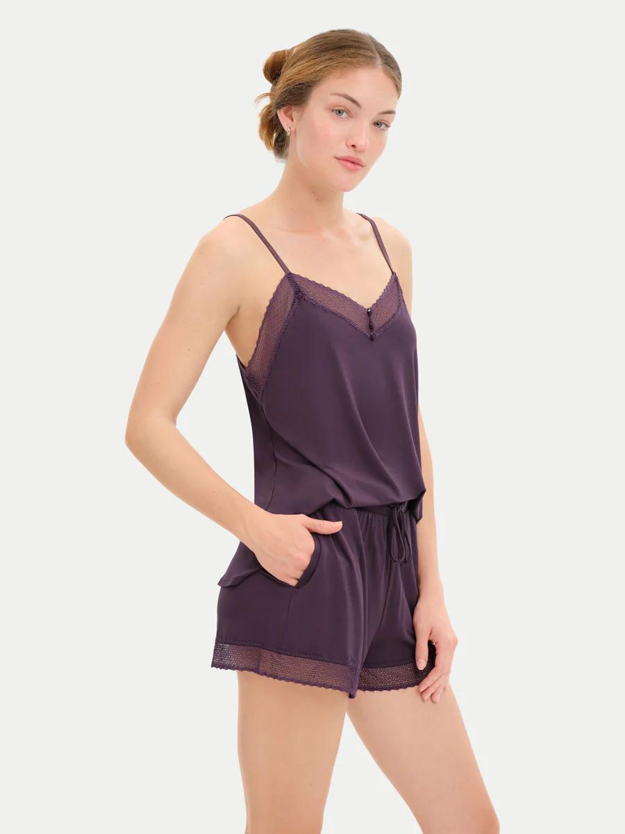 Bamboo Lace Cami Shorts - Image 76