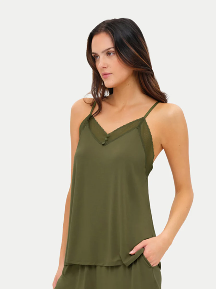 Bamboo Lace Cami Top - Image 35
