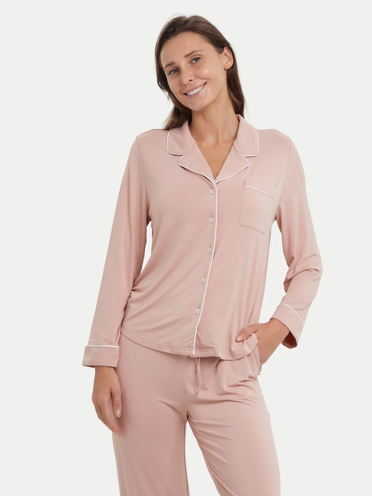 Long Sleeve Bamboo Pajama Set - Image 19