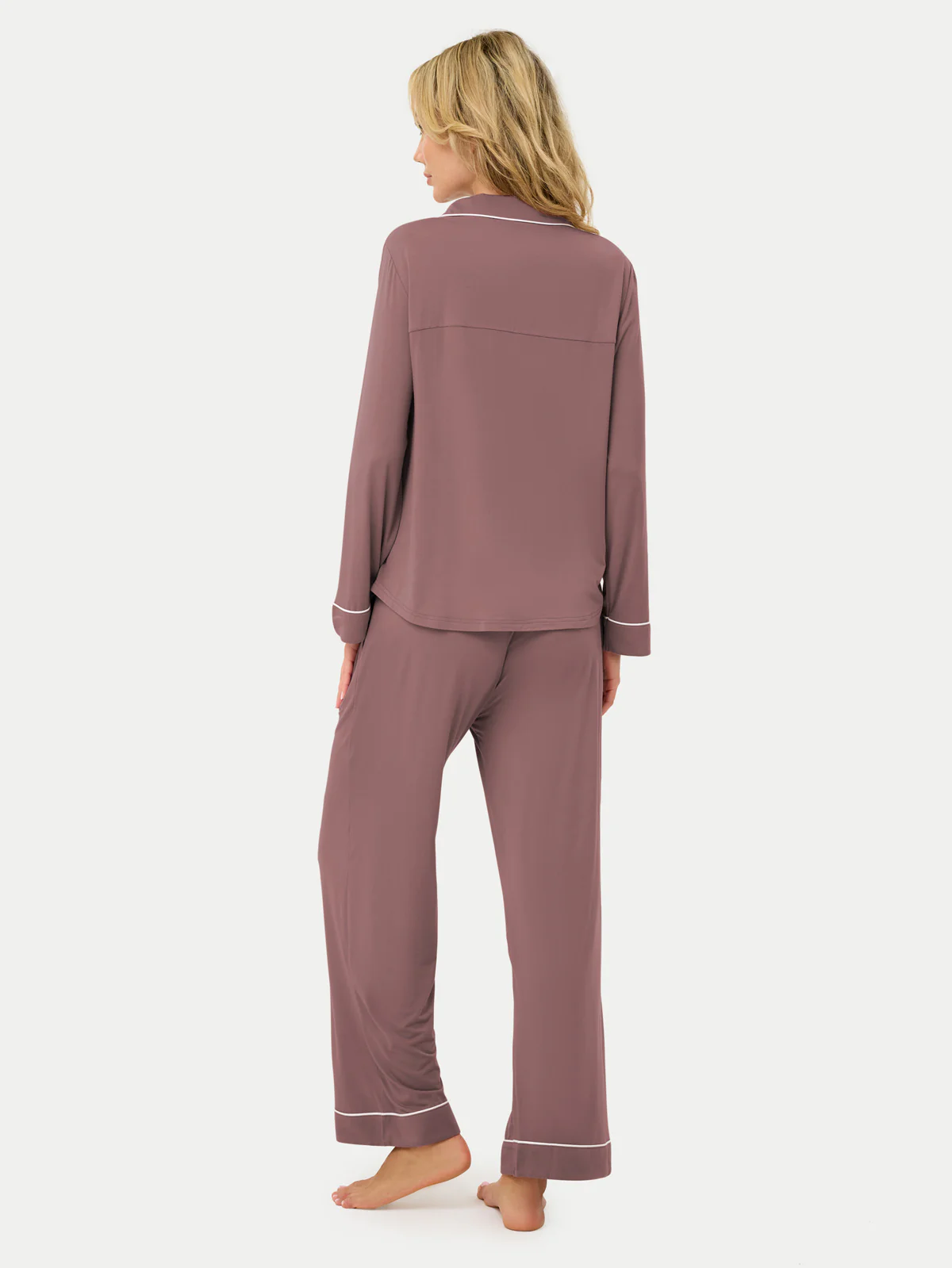 Long Sleeve Bamboo Pajama Set - Image 62