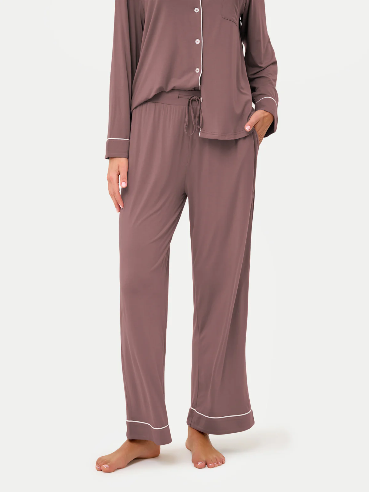 Long Sleeve Bamboo Pajama Set - Image 64