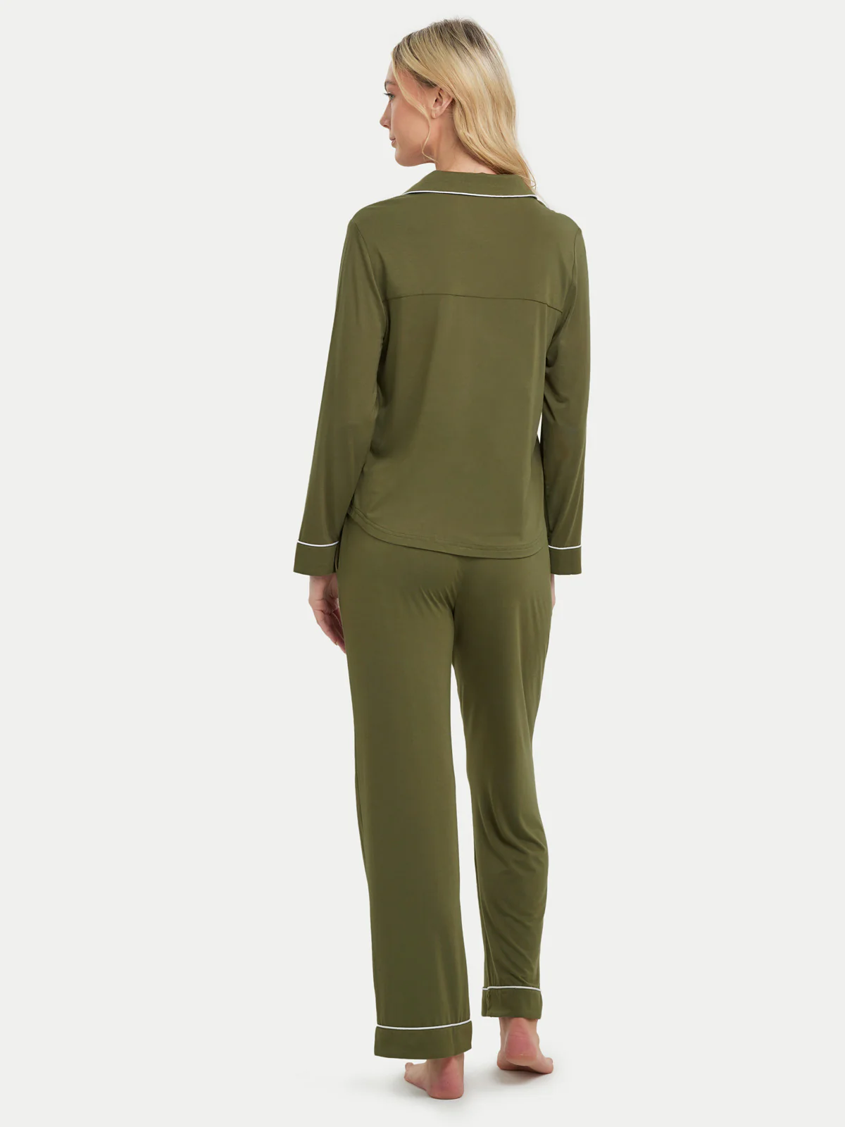 Long Sleeve Bamboo Pajama Set - Image 70