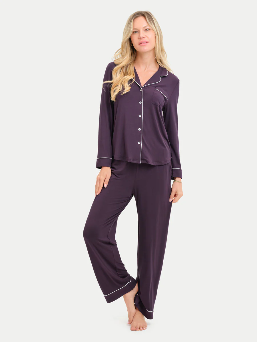 Long Sleeve Bamboo Pajama Set - Image 84