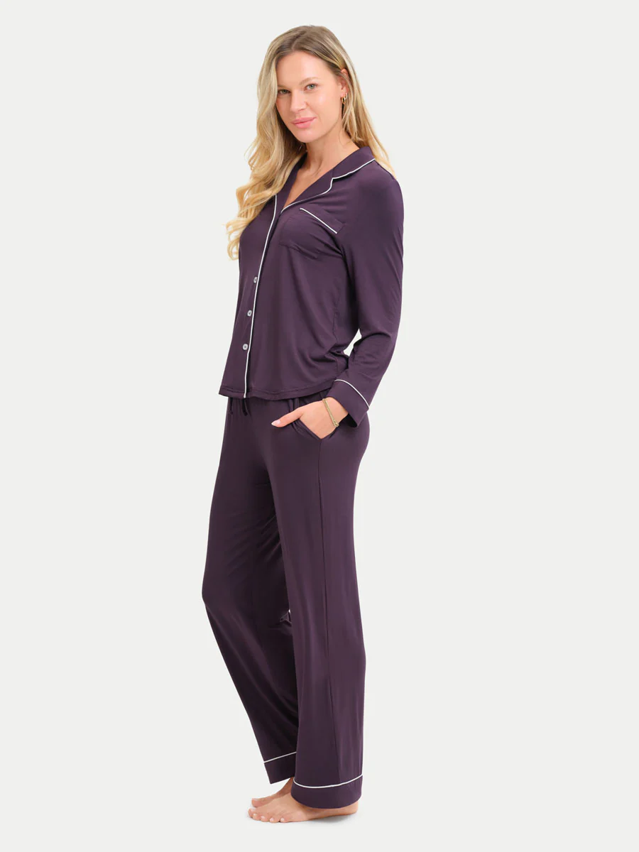 Long Sleeve Bamboo Pajama Set - Image 85