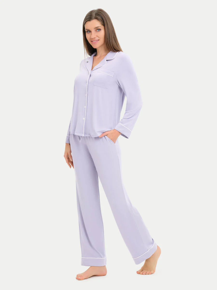 Long Sleeve Bamboo Pajama Shirt - Image 103