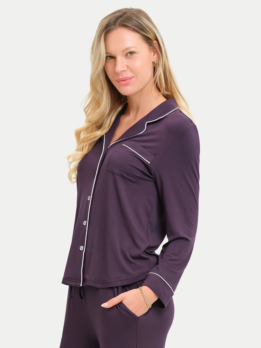 Long Sleeve Bamboo Pajama Shirt - Image 106