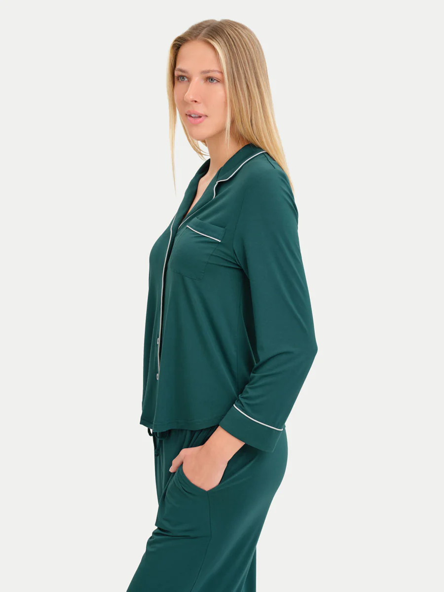 Long Sleeve Bamboo Pajama Shirt - Image 113