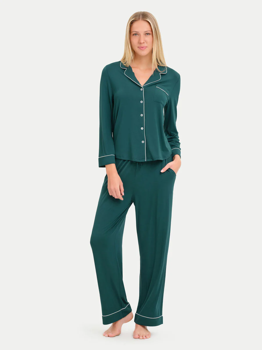 Long Sleeve Bamboo Pajama Shirt - Image 115
