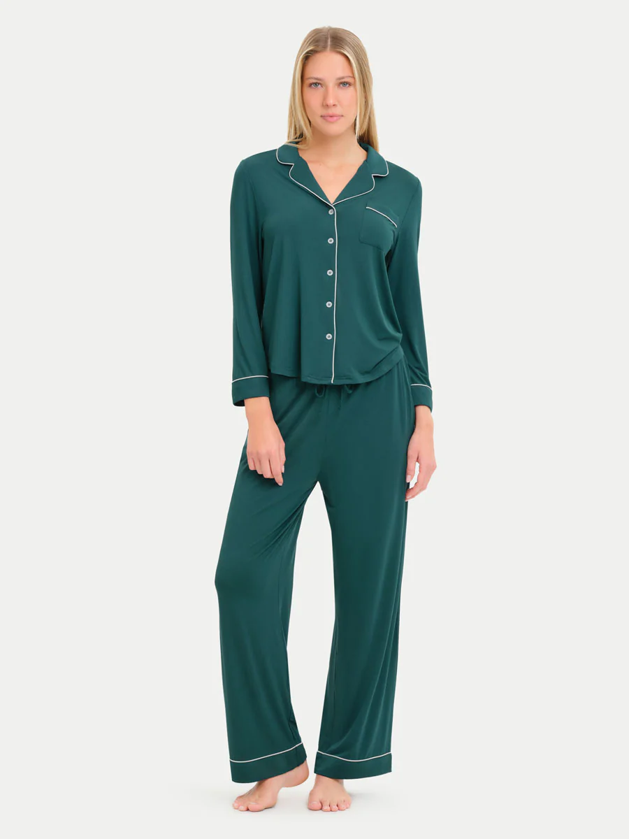 Long Sleeve Bamboo Pajama Shirt - Image 118