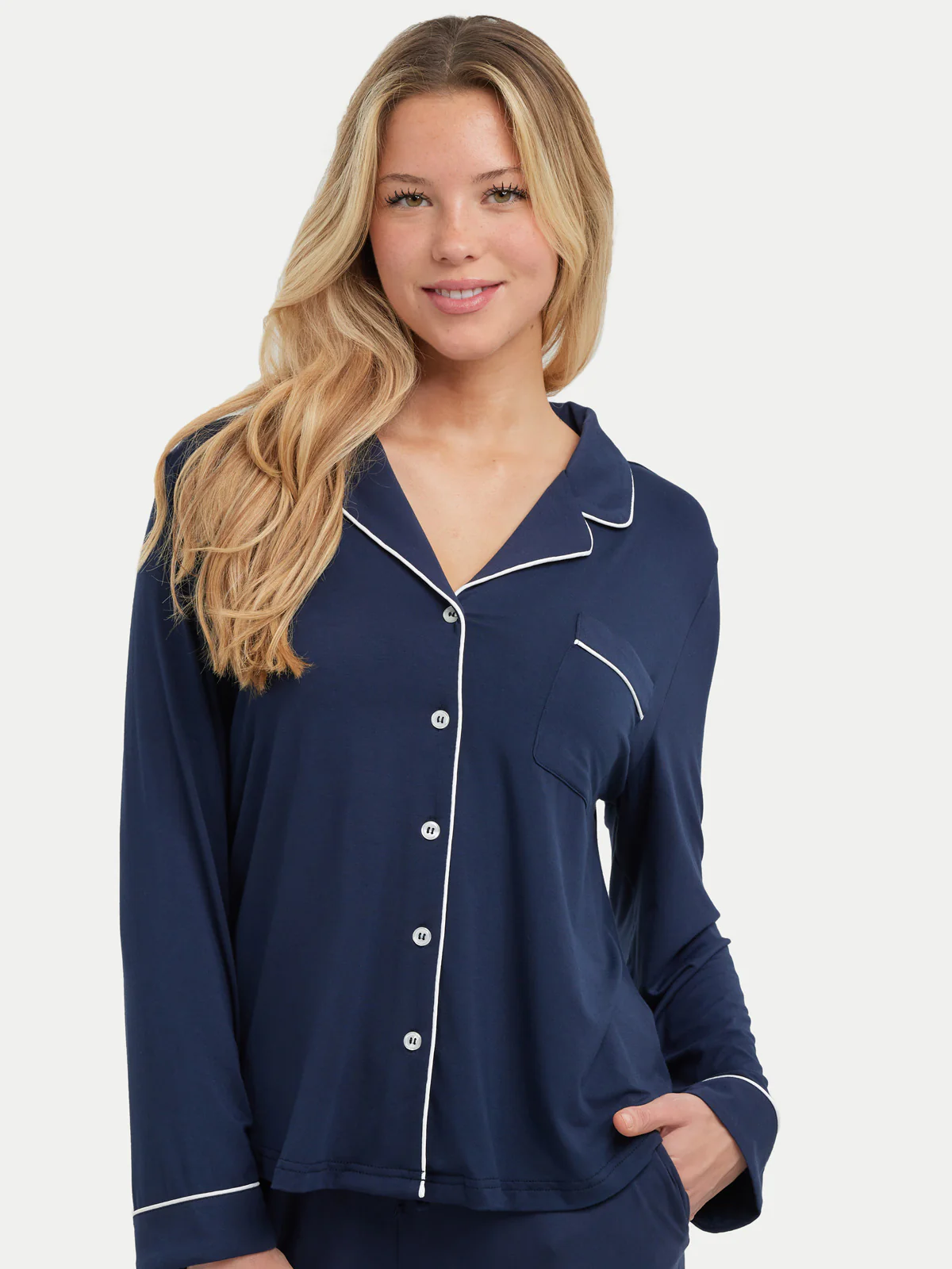 Long Sleeve Bamboo Pajama Shirt - Image 24