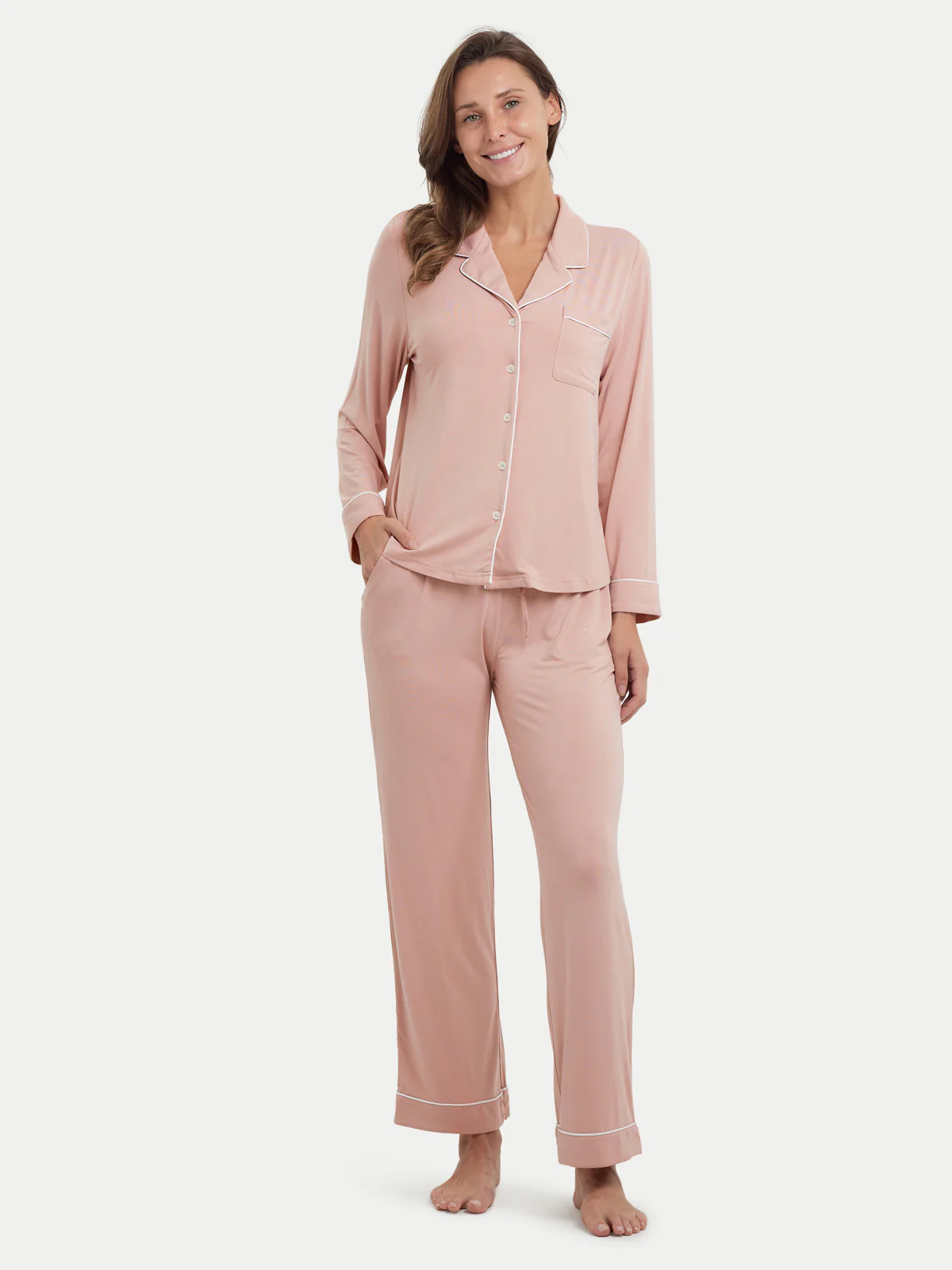 Long Sleeve Bamboo Pajama Shirt - Image 6