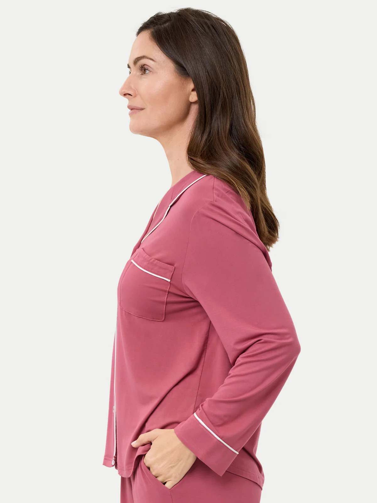 Long Sleeve Bamboo Pajama Shirt - Image 70