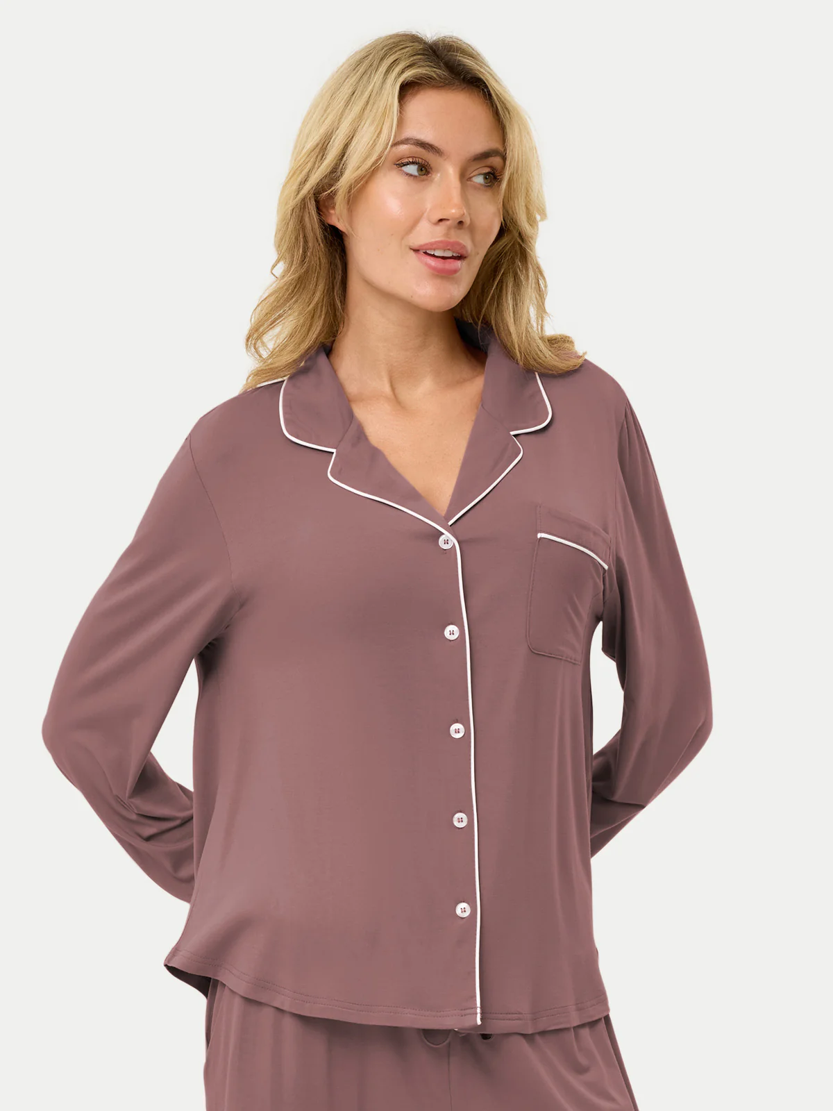 Long Sleeve Bamboo Pajama Shirt - Image 95