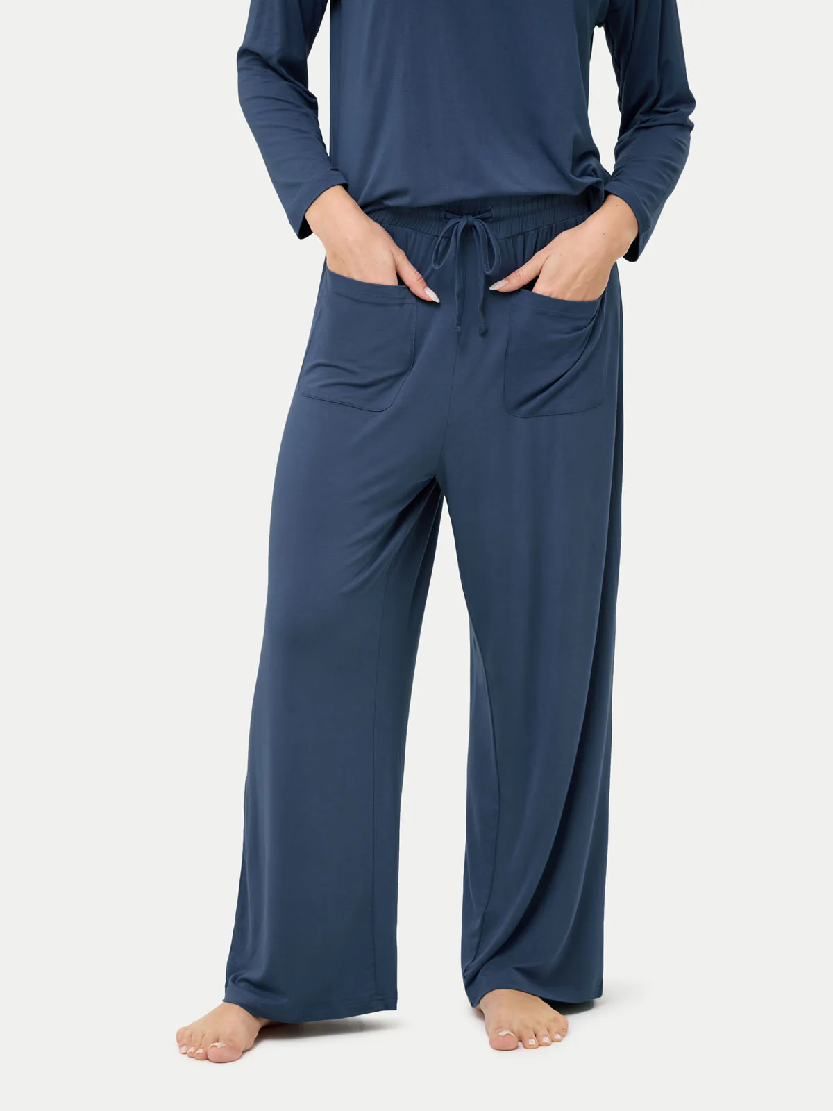 Long Sleeve Bamboo Slouchy PJs Set - Image 54