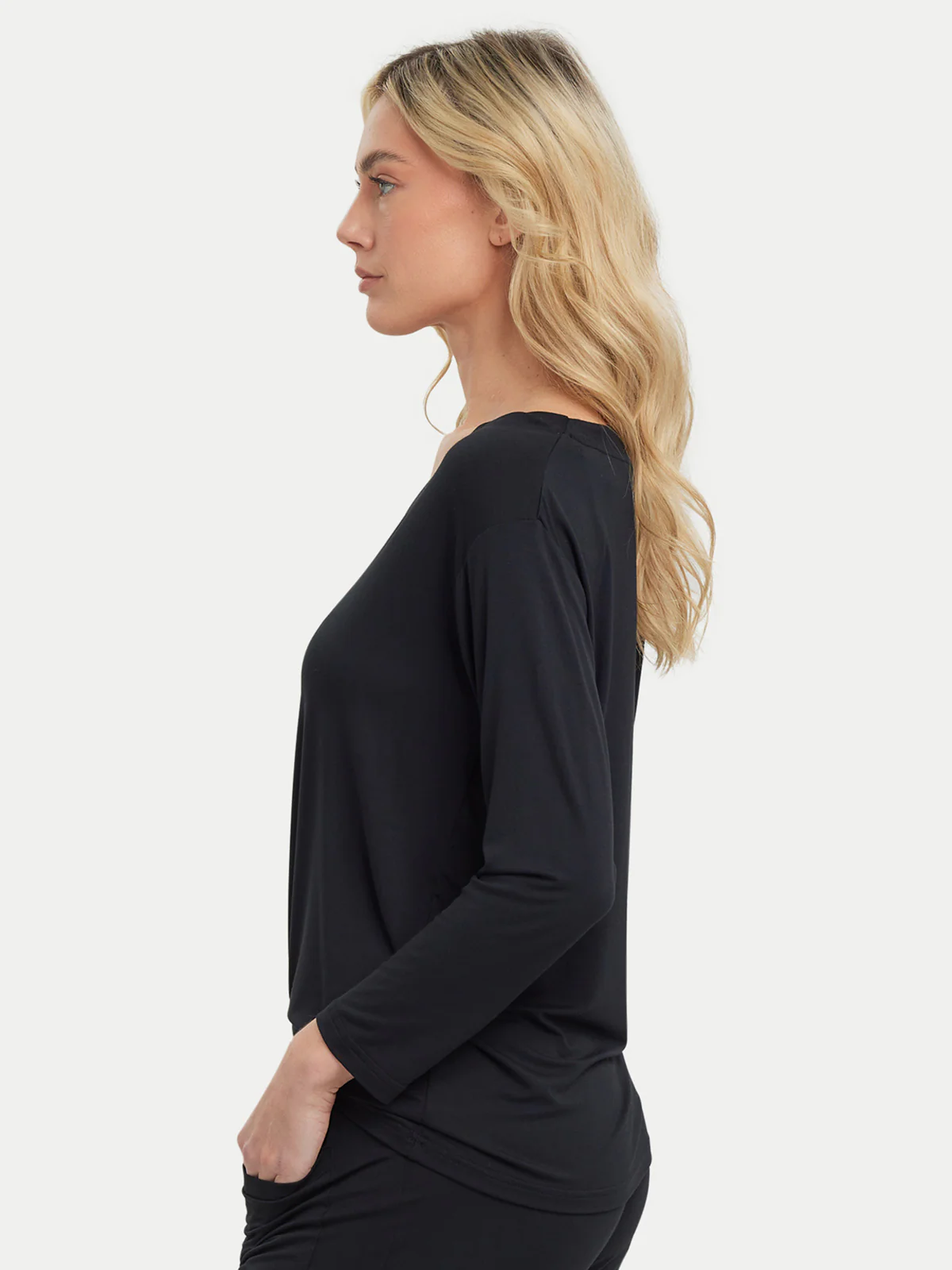 Long Sleeve Bamboo Slouchy PJs Top - Image 10
