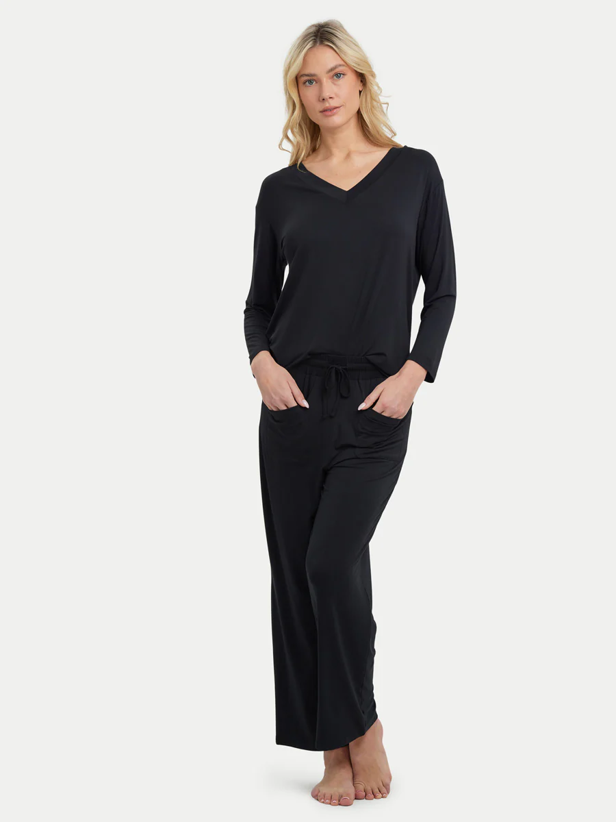 Long Sleeve Bamboo Slouchy PJs Set - Image 10