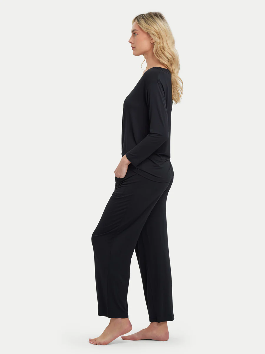 Long Sleeve Bamboo Slouchy PJs Set - Image 11