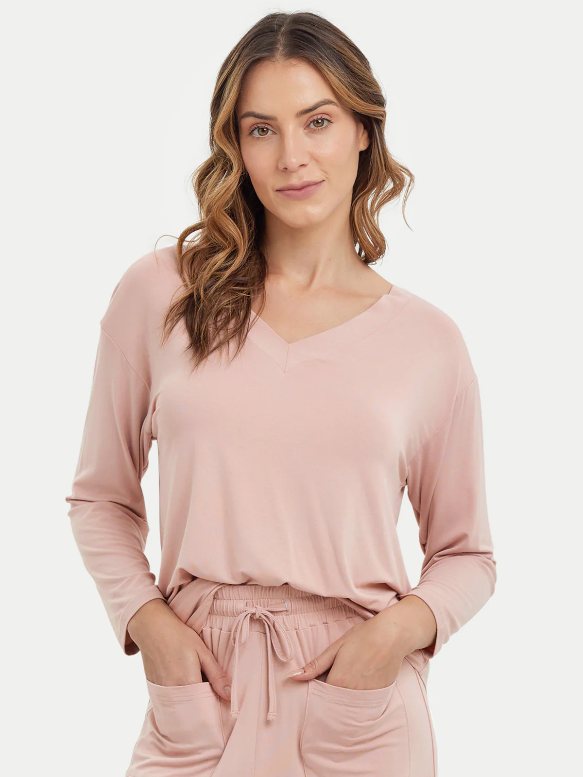 Long Sleeve Bamboo Slouchy PJs Top - Image 15