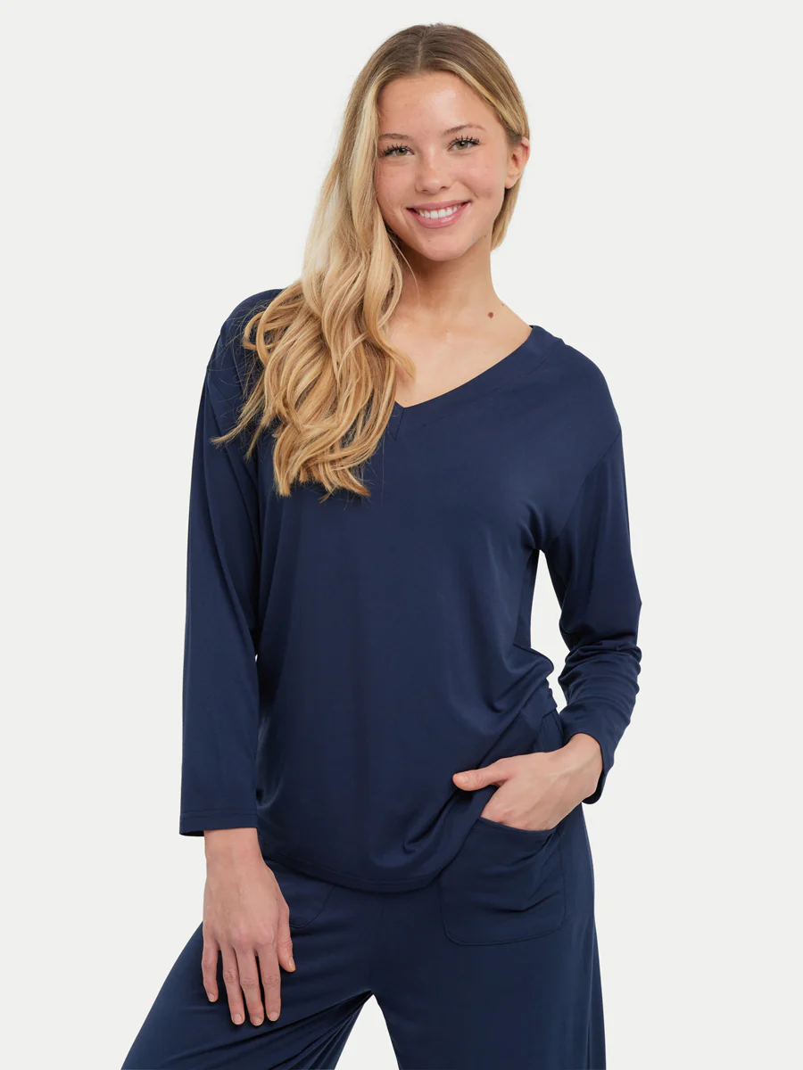Long Sleeve Bamboo Slouchy PJs Set - Image 14