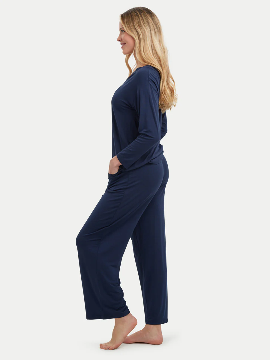 Long Sleeve Bamboo Slouchy PJs Set - Image 16