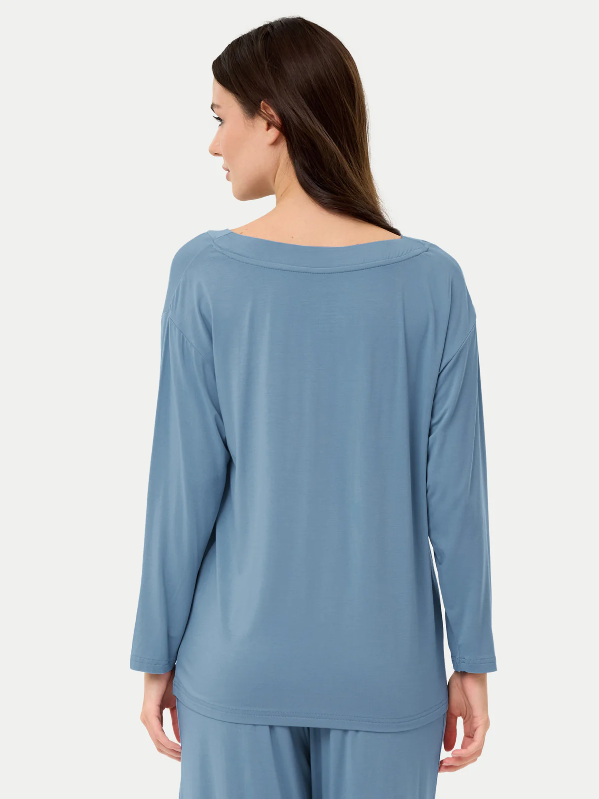 Long Sleeve Bamboo Slouchy PJs Top - Image 43