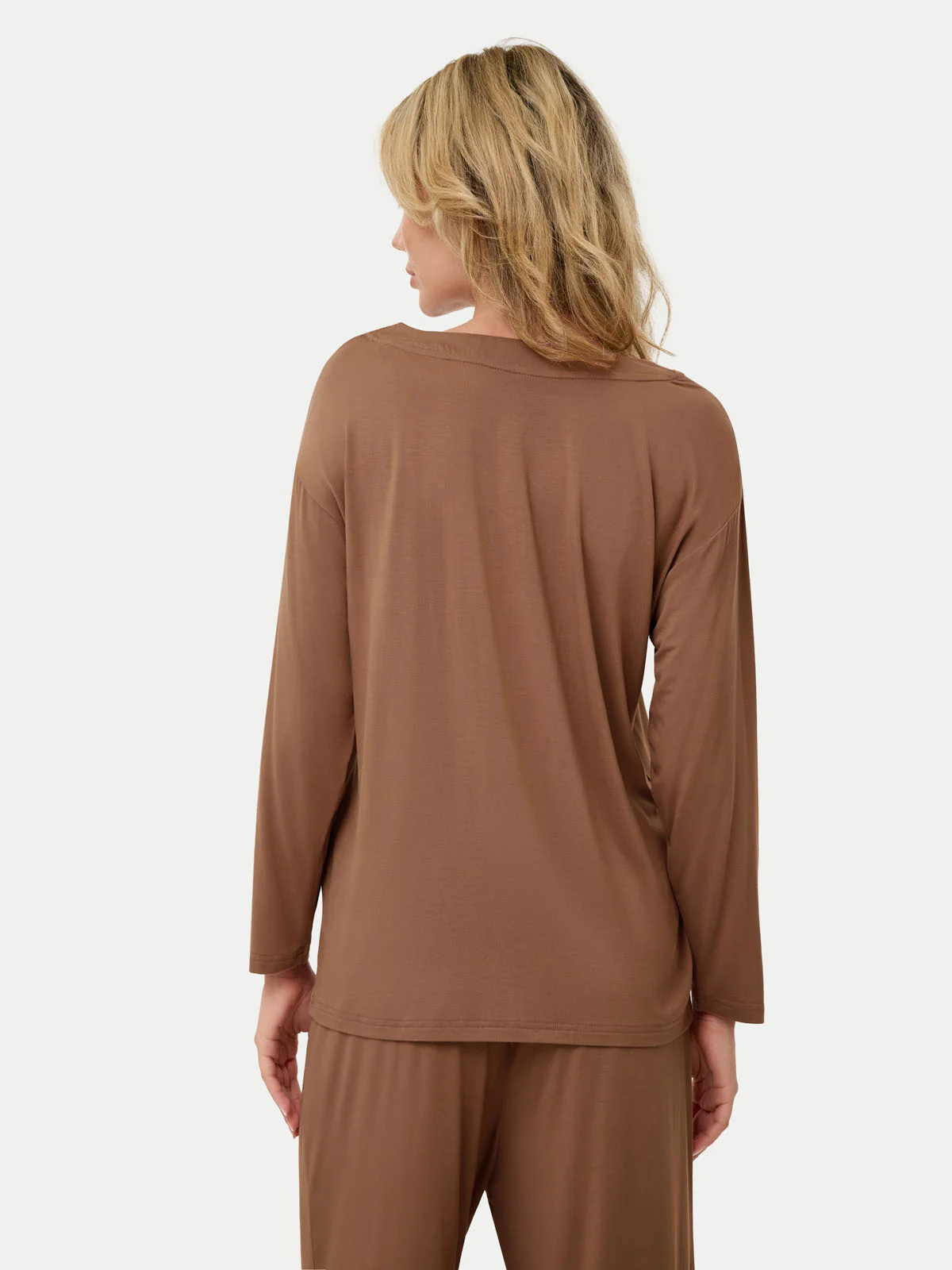 Long Sleeve Bamboo Slouchy PJs Set - Image 43