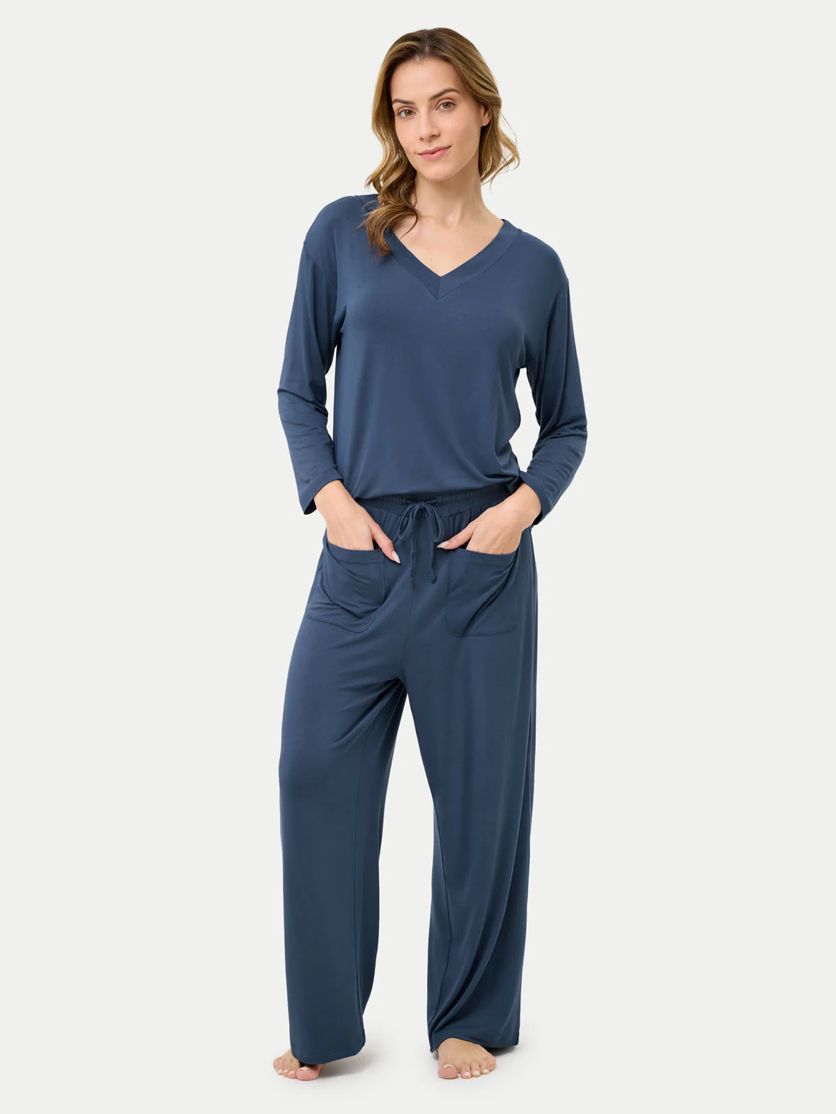 Long Sleeve Bamboo Slouchy PJs Set - Image 48