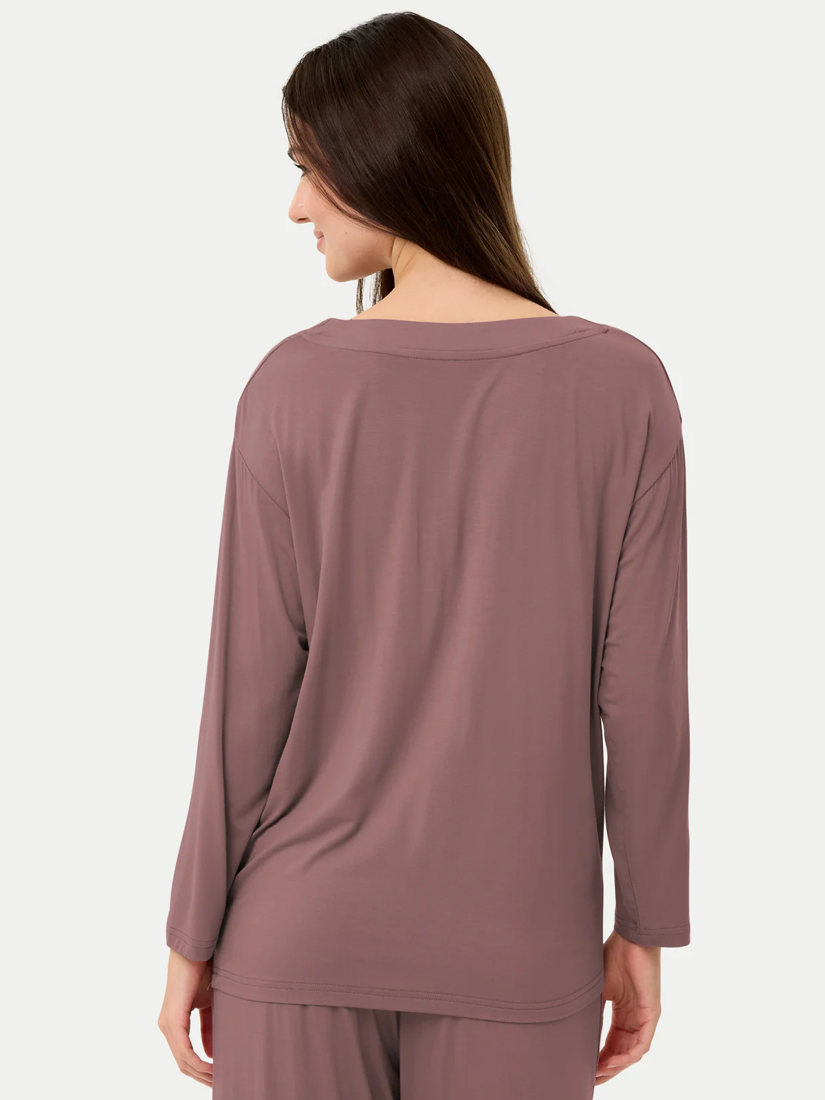 Long Sleeve Bamboo Slouchy PJs Top - Image 96