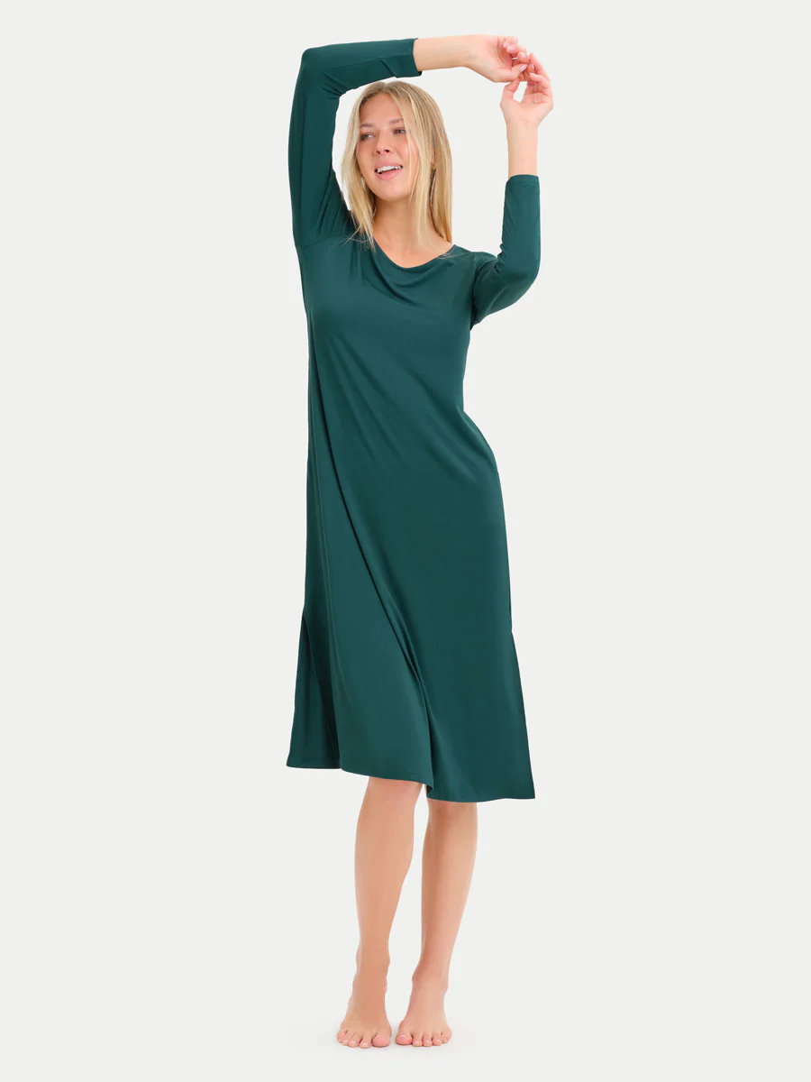 Long Sleeve Long Bamboo Sleepshirt - Image 84