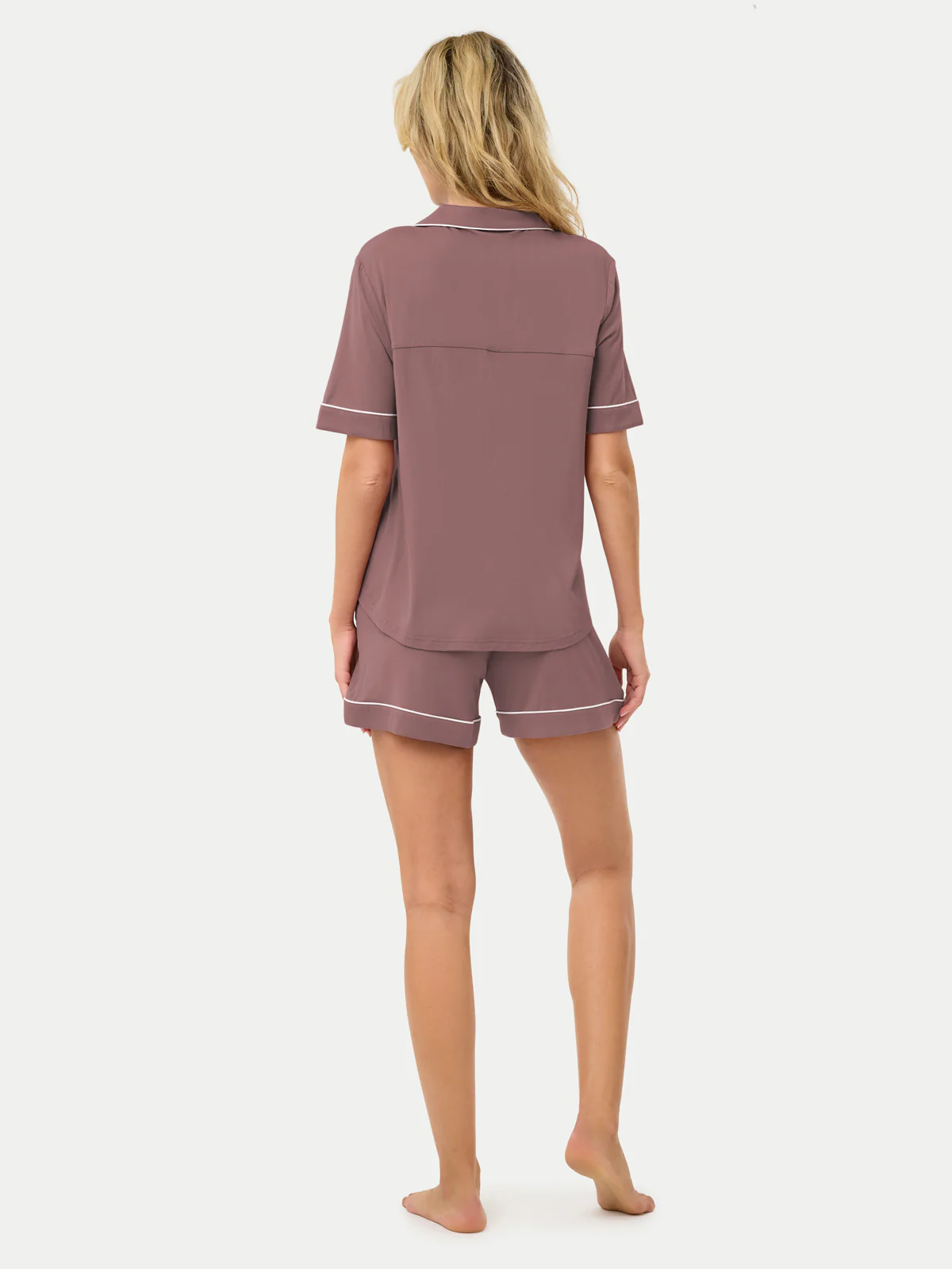 Short Sleeve Bamboo Pajama Set - Image 72
