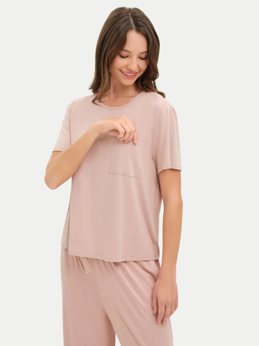 Short Sleeve Bamboo Relaxed Tee - Image 24
