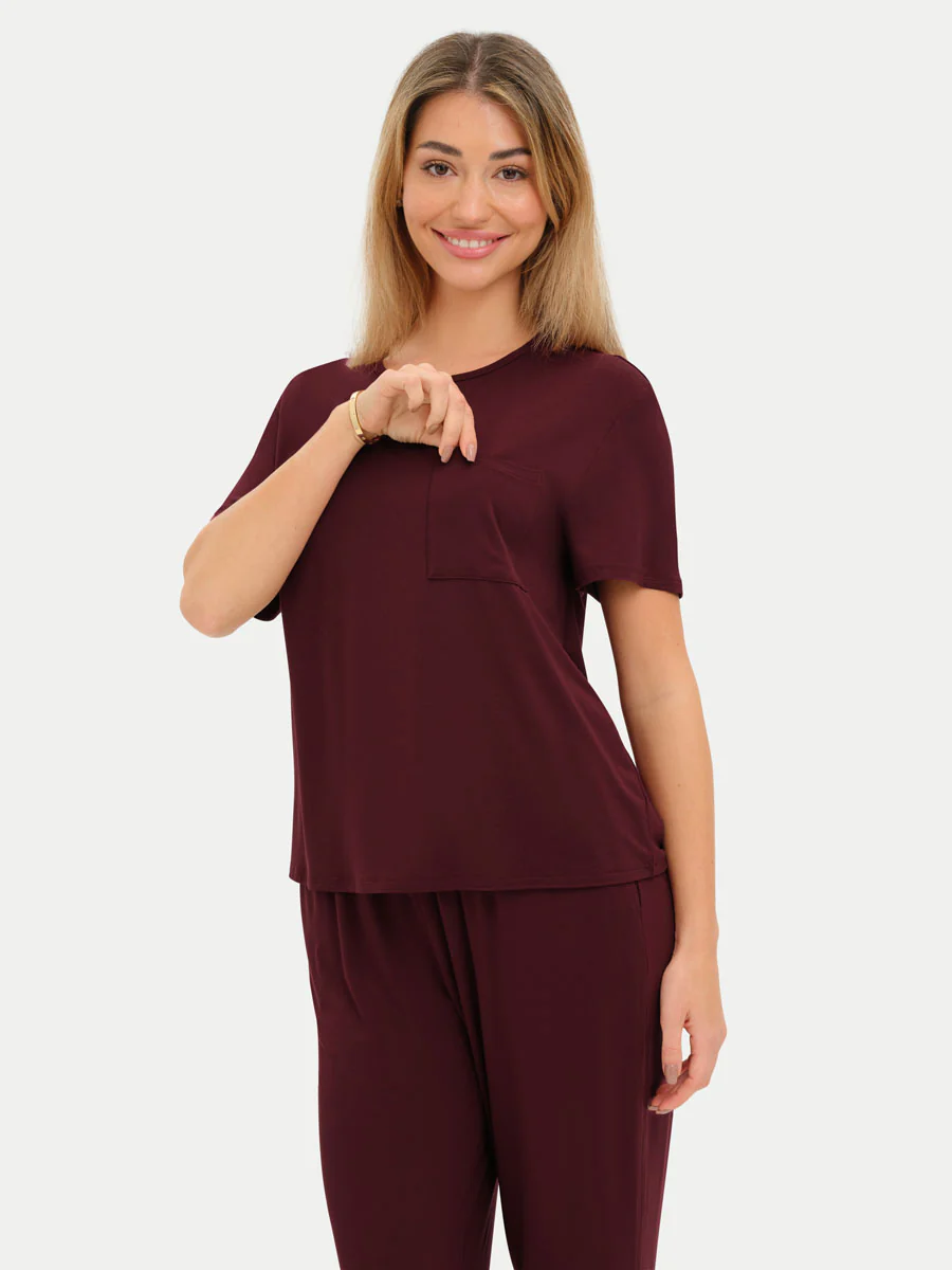 Short Sleeve Bamboo Relaxed Tee - Image 42