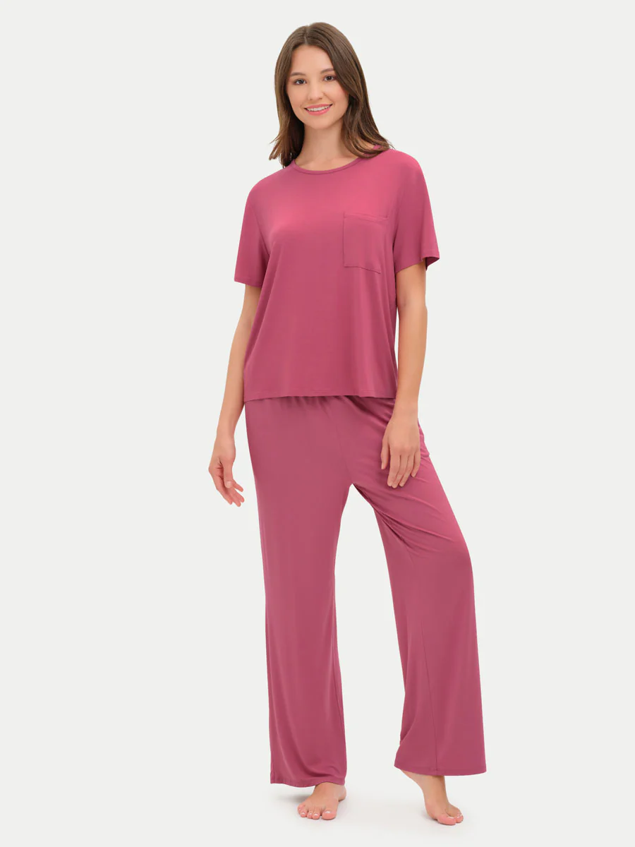 Short Sleeve Bamboo Relaxed Tee - Image 48