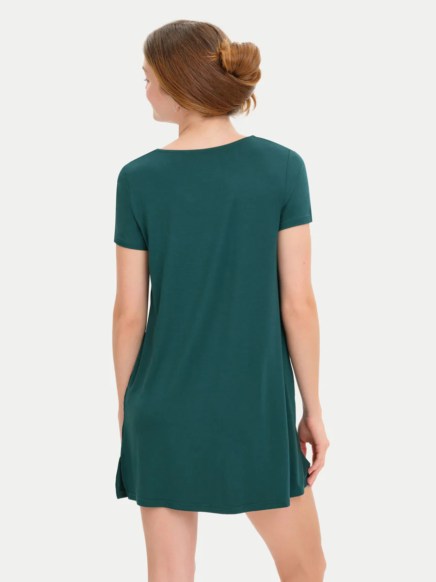 Short Sleeve Short Bamboo Sleepshirt - Image 121