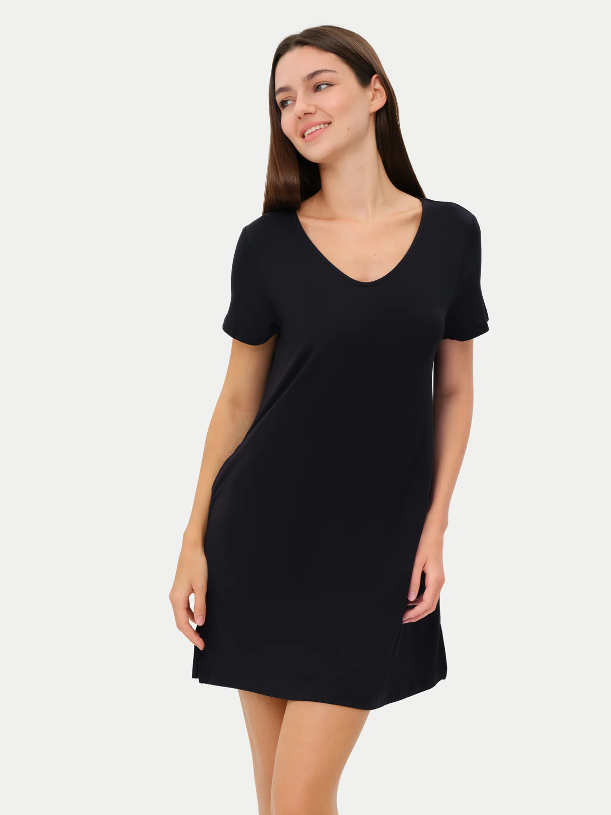 Short Sleeve Short Bamboo Sleepshirt - Image 16