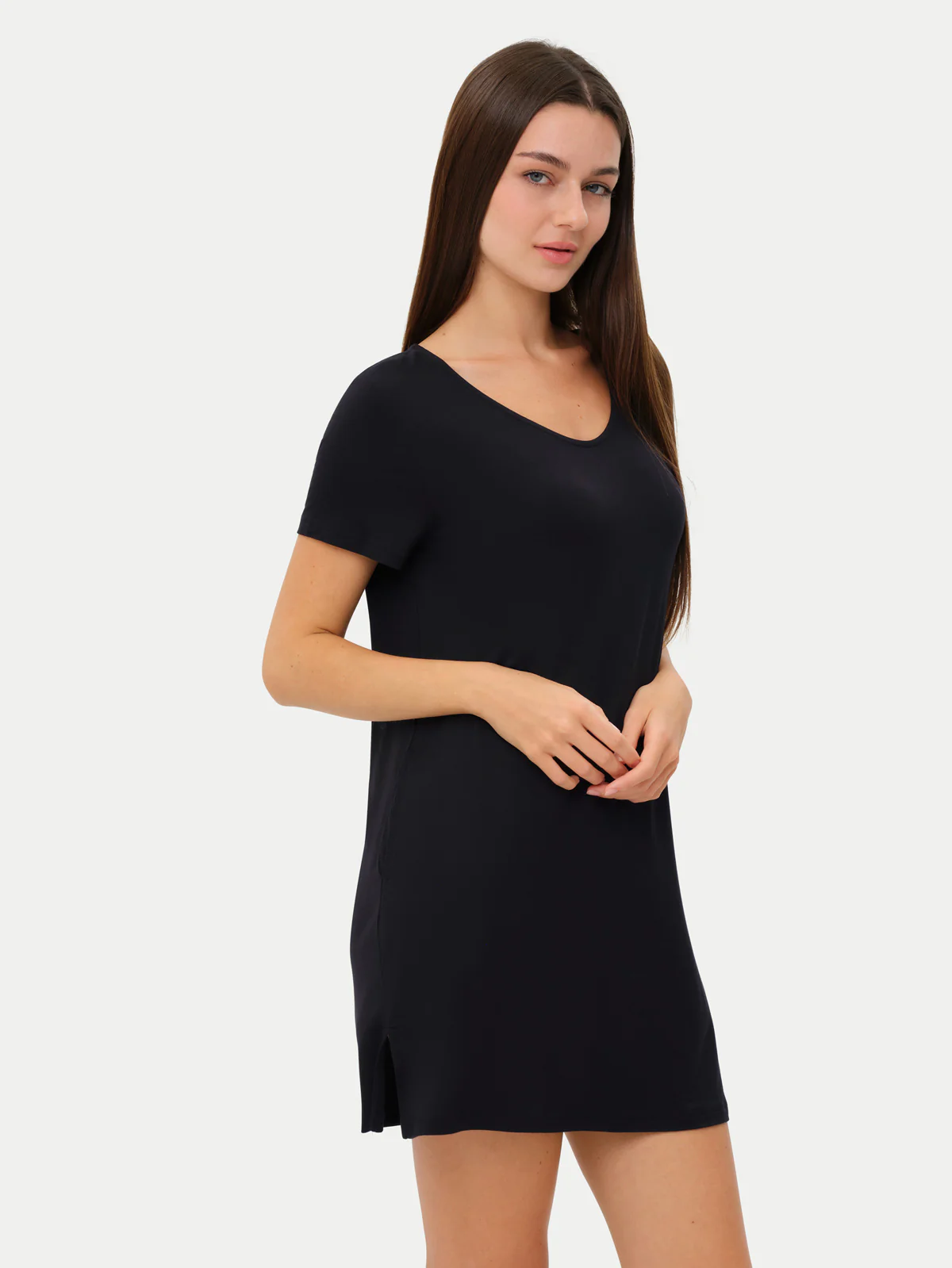 Short Sleeve Short Bamboo Sleepshirt - Image 18