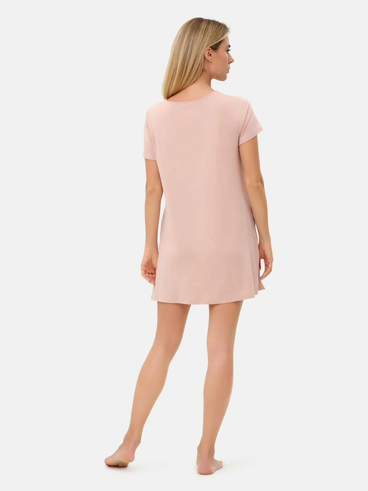 Short Sleeve Short Bamboo Sleepshirt - Image 29