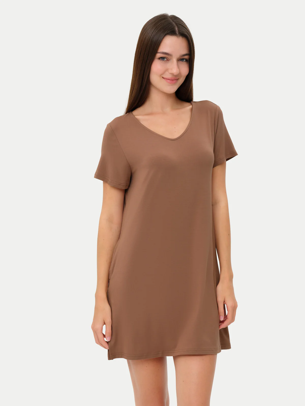 Short Sleeve Short Bamboo Sleepshirt - Image 37