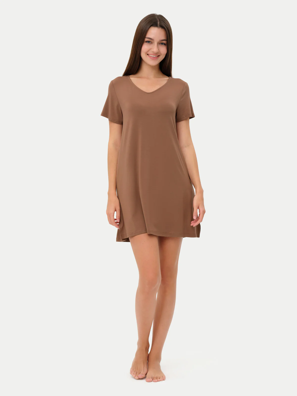 Short Sleeve Short Bamboo Sleepshirt - Image 39