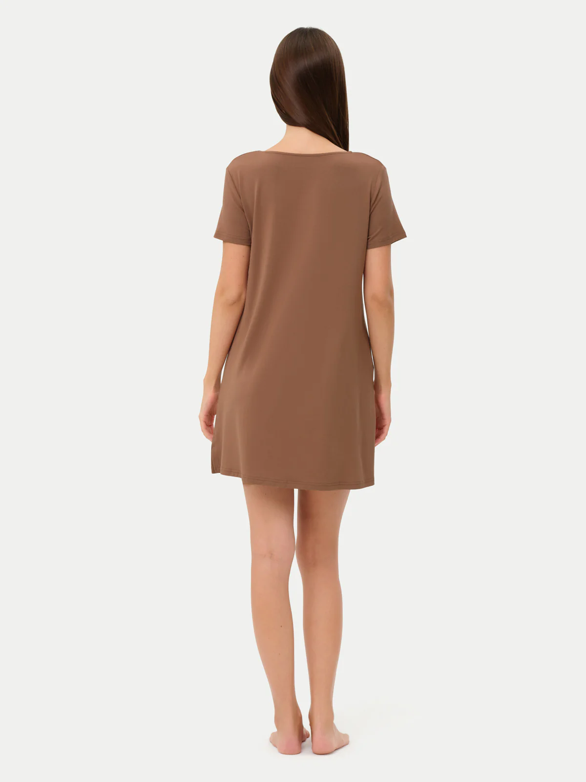 Short Sleeve Short Bamboo Sleepshirt - Image 42