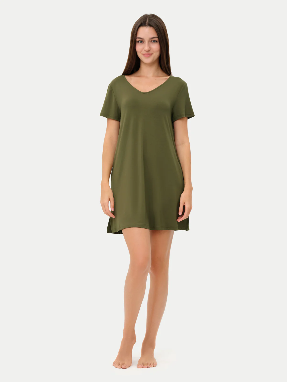 Short Sleeve Short Bamboo Sleepshirt - Image 75