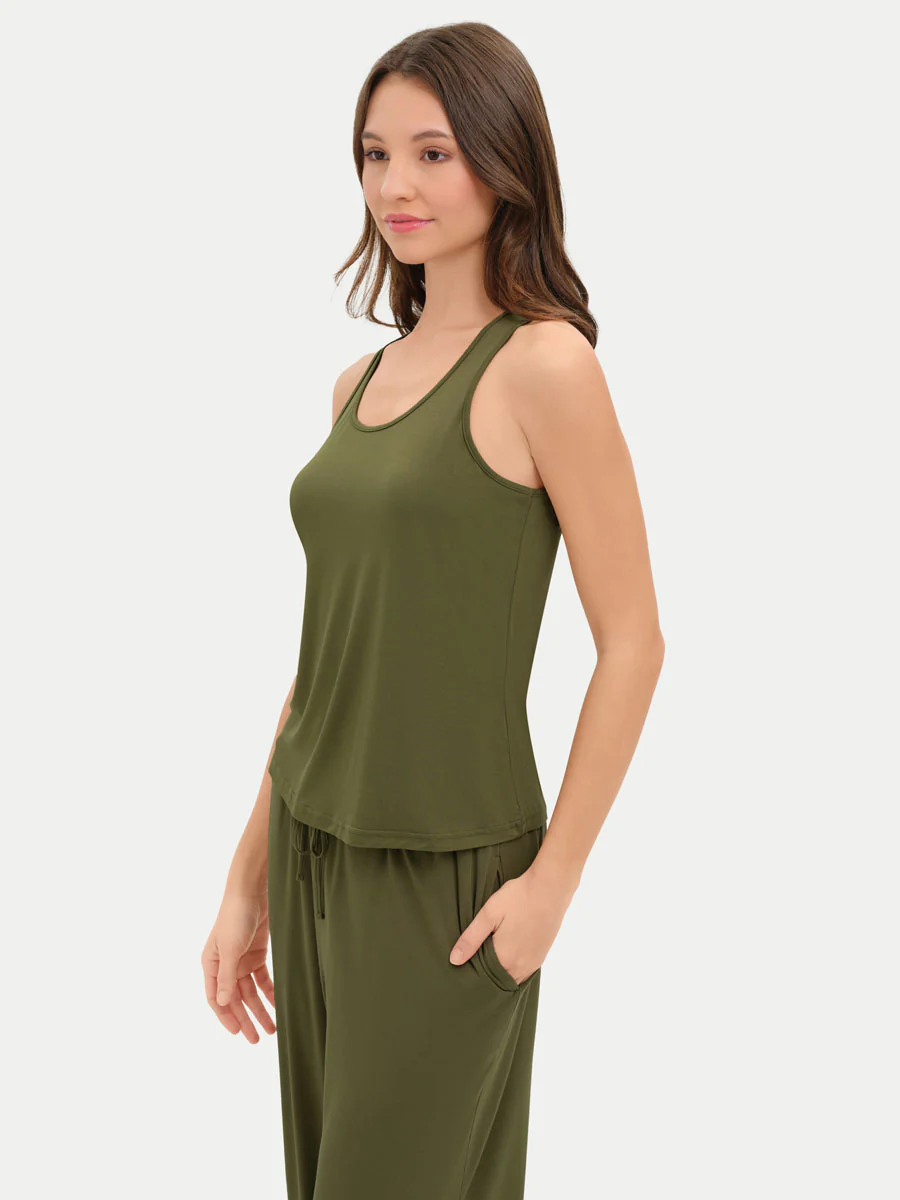 Sleeveless Bamboo Tank Top - Image 34