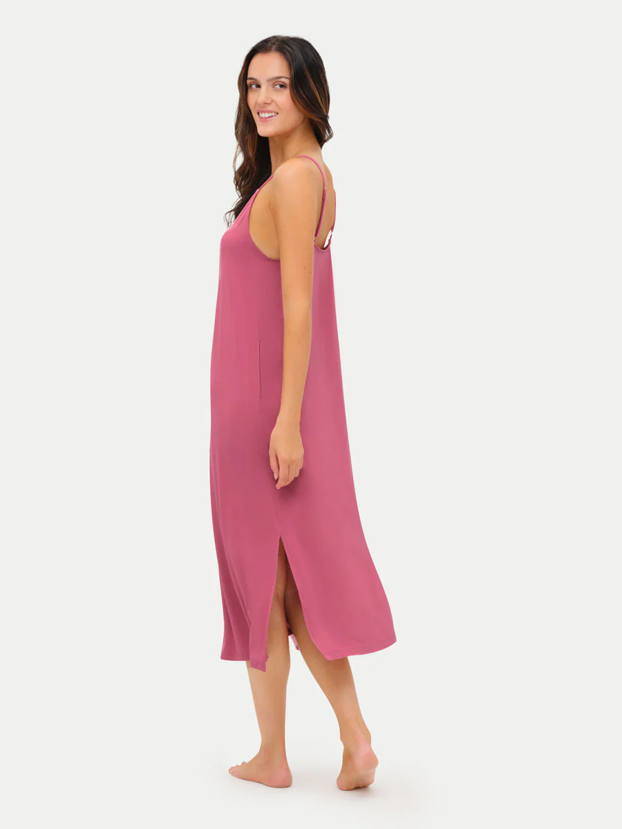 Sleeveless Long Bamboo Sleepshirt - Image 15