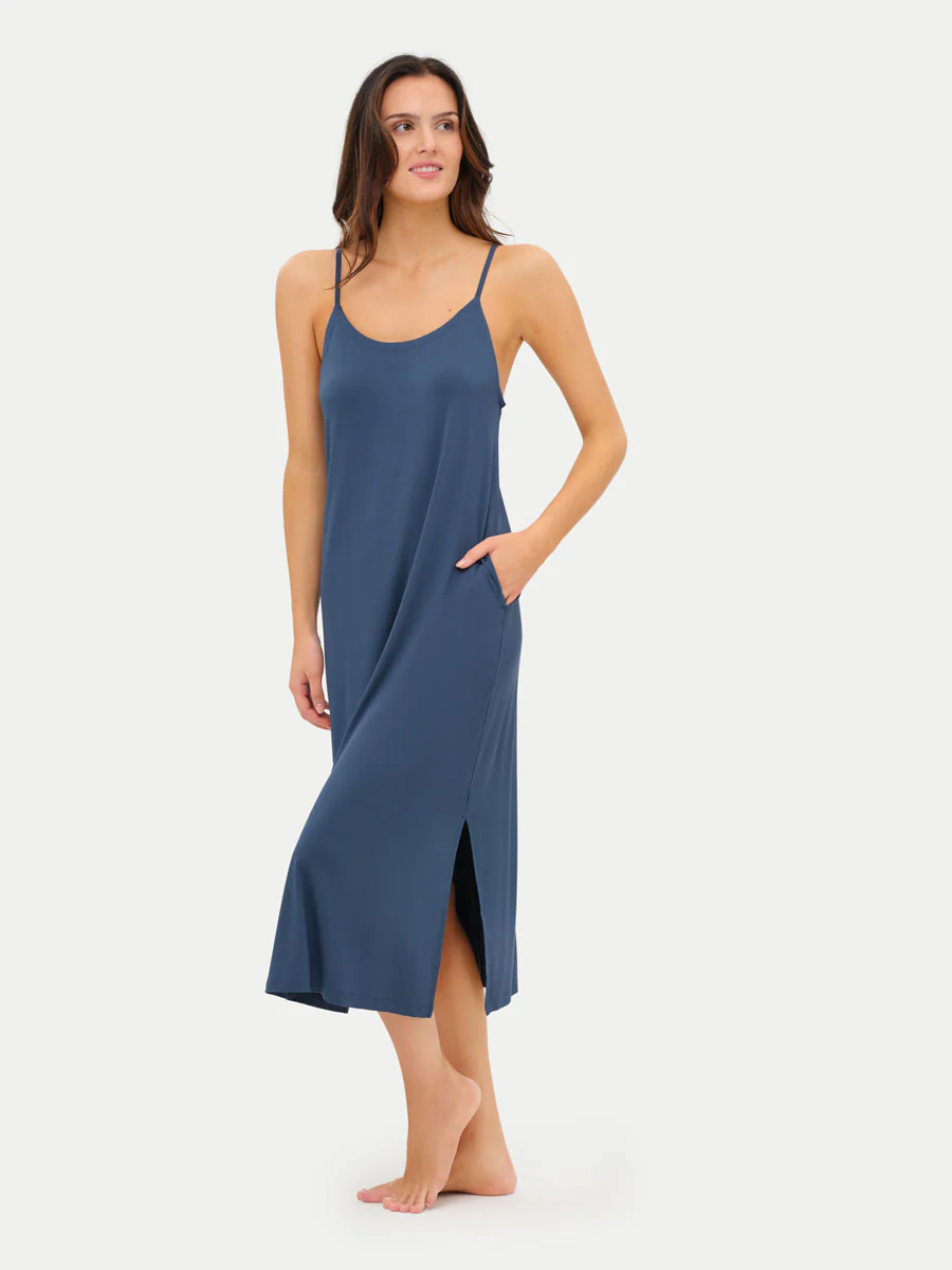 Sleeveless Long Bamboo Sleepshirt - Image 22