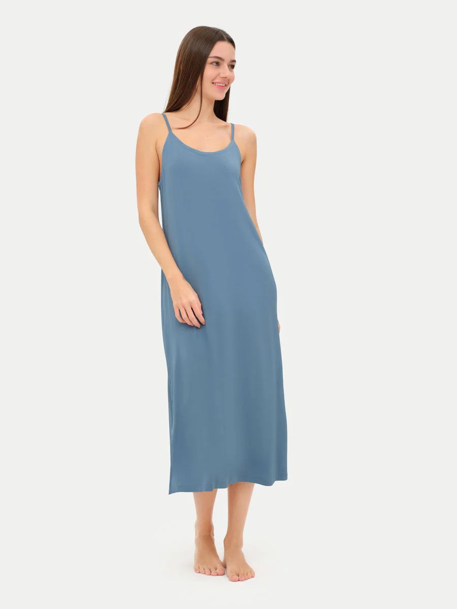 Sleeveless Long Bamboo Sleepshirt - Image 38
