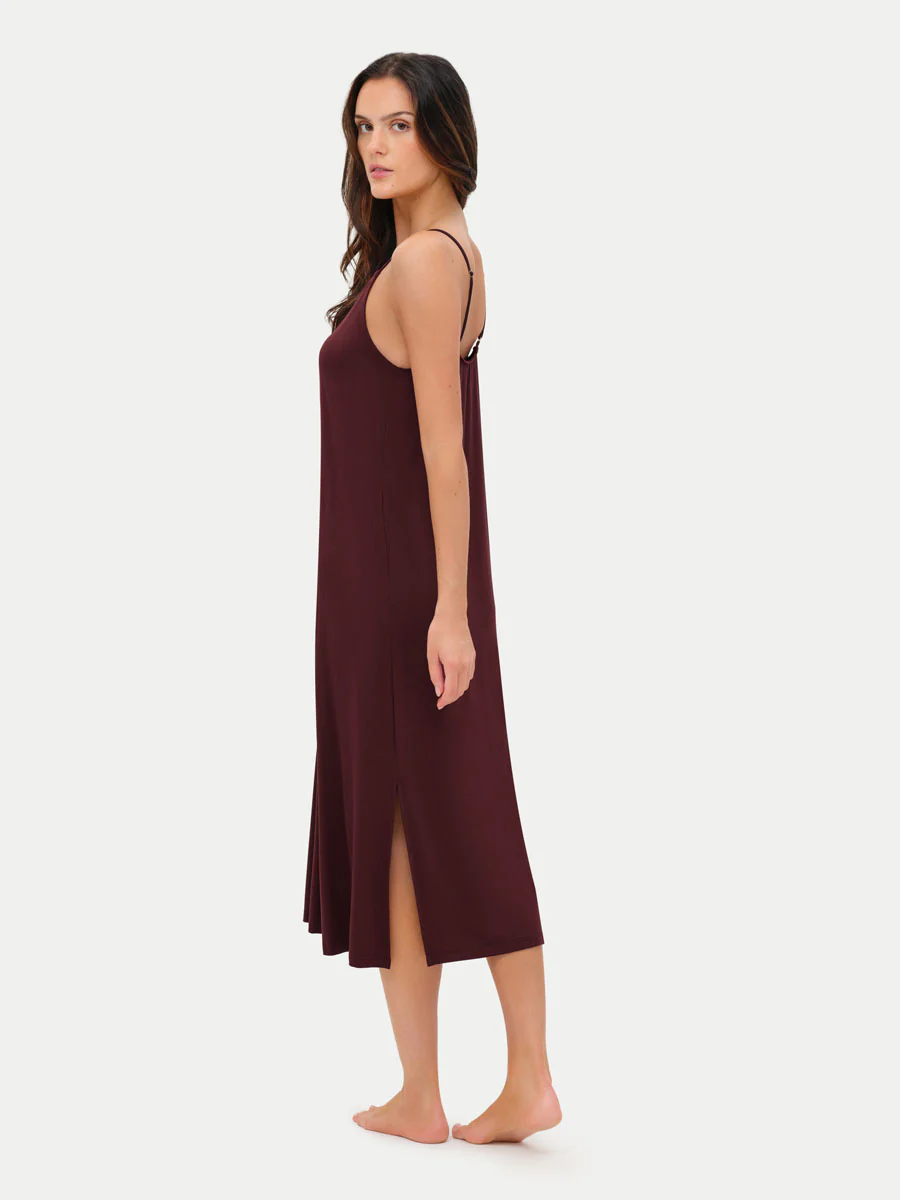 Sleeveless Long Bamboo Sleepshirt - Image 51