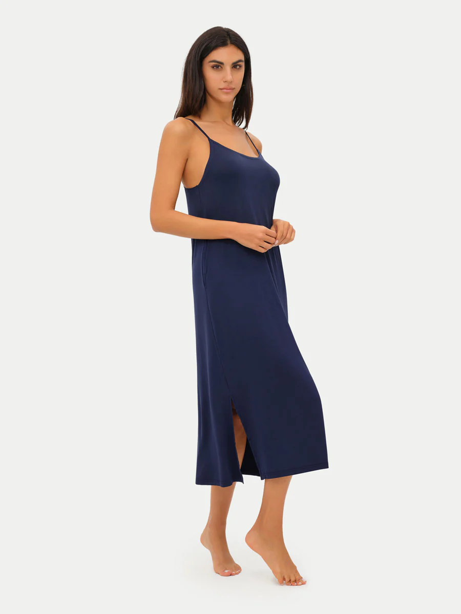 Sleeveless Long Bamboo Sleepshirt - Image 60