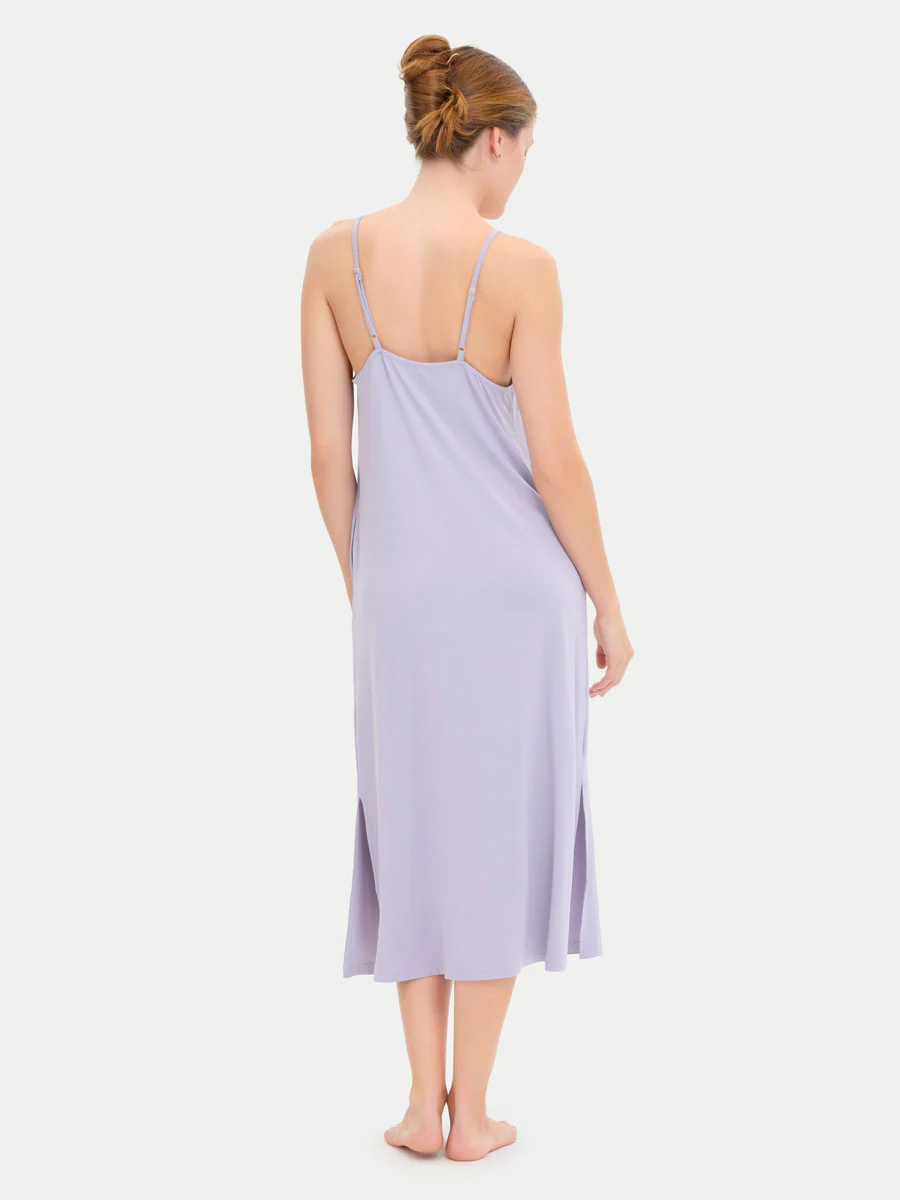Sleeveless Long Bamboo Sleepshirt - Image 64