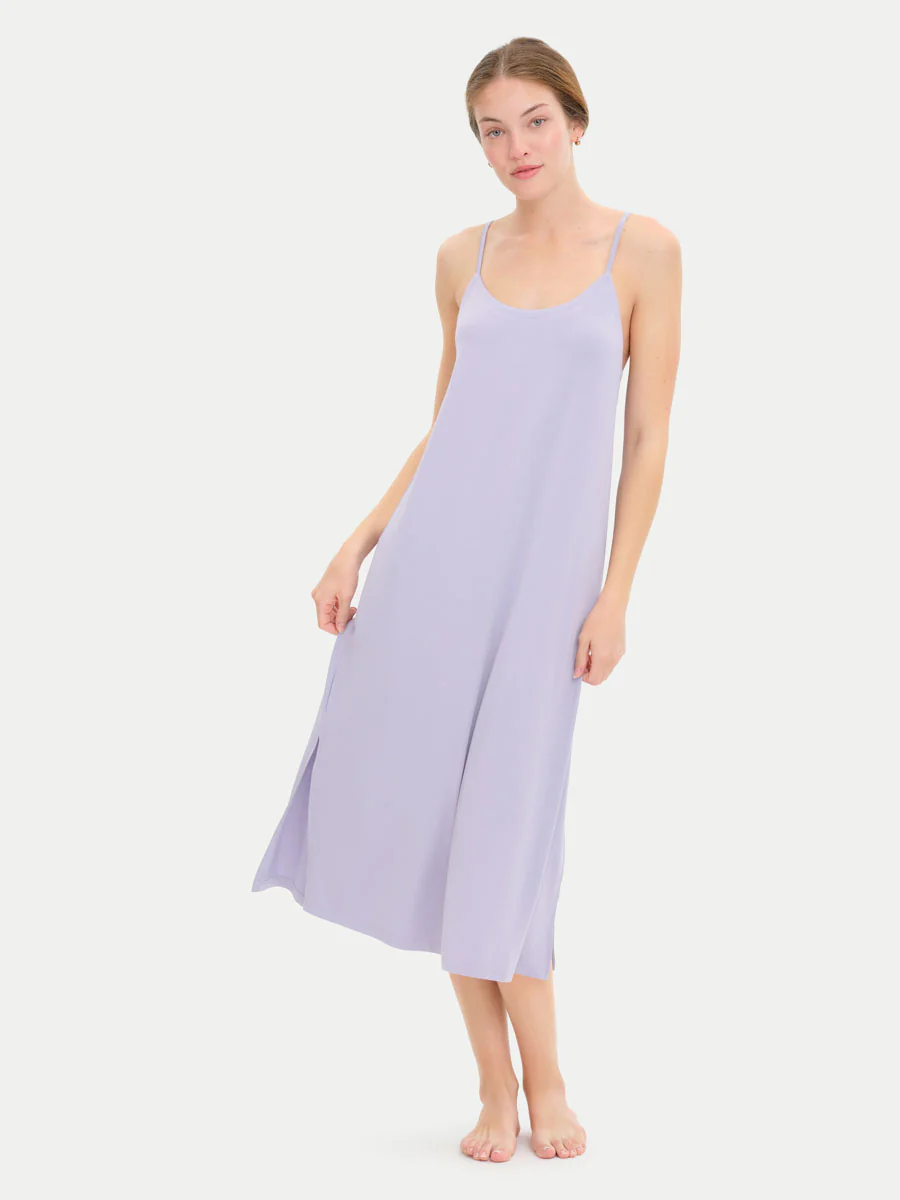 Sleeveless Long Bamboo Sleepshirt - Image 67