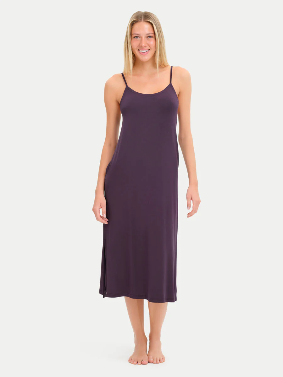 Sleeveless Long Bamboo Sleepshirt - Image 69